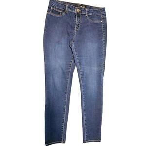 Jordache Skinny Super‎ Stretch Jeans Women's Size 14  Dark